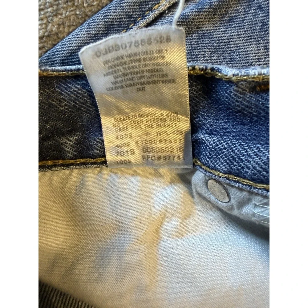 Levis 505 Jeans Adult Mens 34x32 Blue Denim Regular Fit Straight Leg
